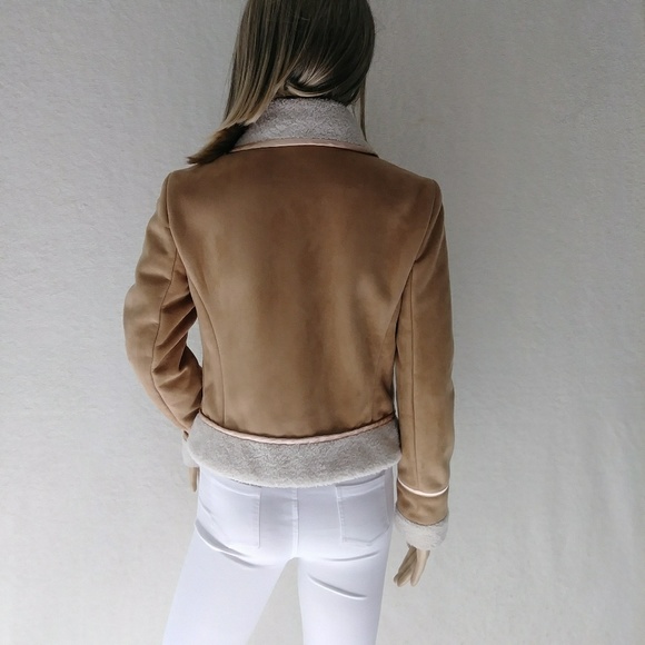 HP! 3.1 Phillip Lim Faux Suede Shearling Jacket - Picture 6 of 8